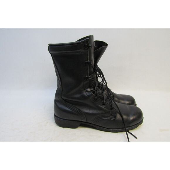Ro Search Mens Size 6.5 W Black Leather Soft Toe Laces Tactical Work Boots